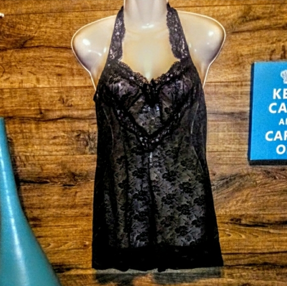 Cinema Sedective Wear Nightie Size M Sheer Lace - Picture 2 of 11